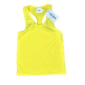 NWT Belle Cher Yellow Razorback Kid Tank
